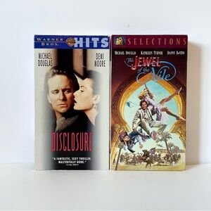 Disclosure and The Jewel of the Nile VHS Tapes